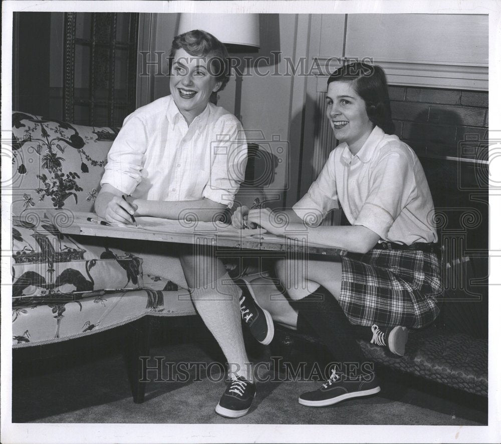 1955 Jill Schneider Ann Stevens - Historic Images