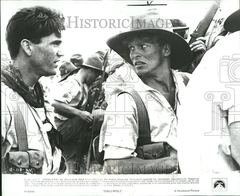 1981 Mark Lee Mel Gibson Actors Gallipoli-Historic Images