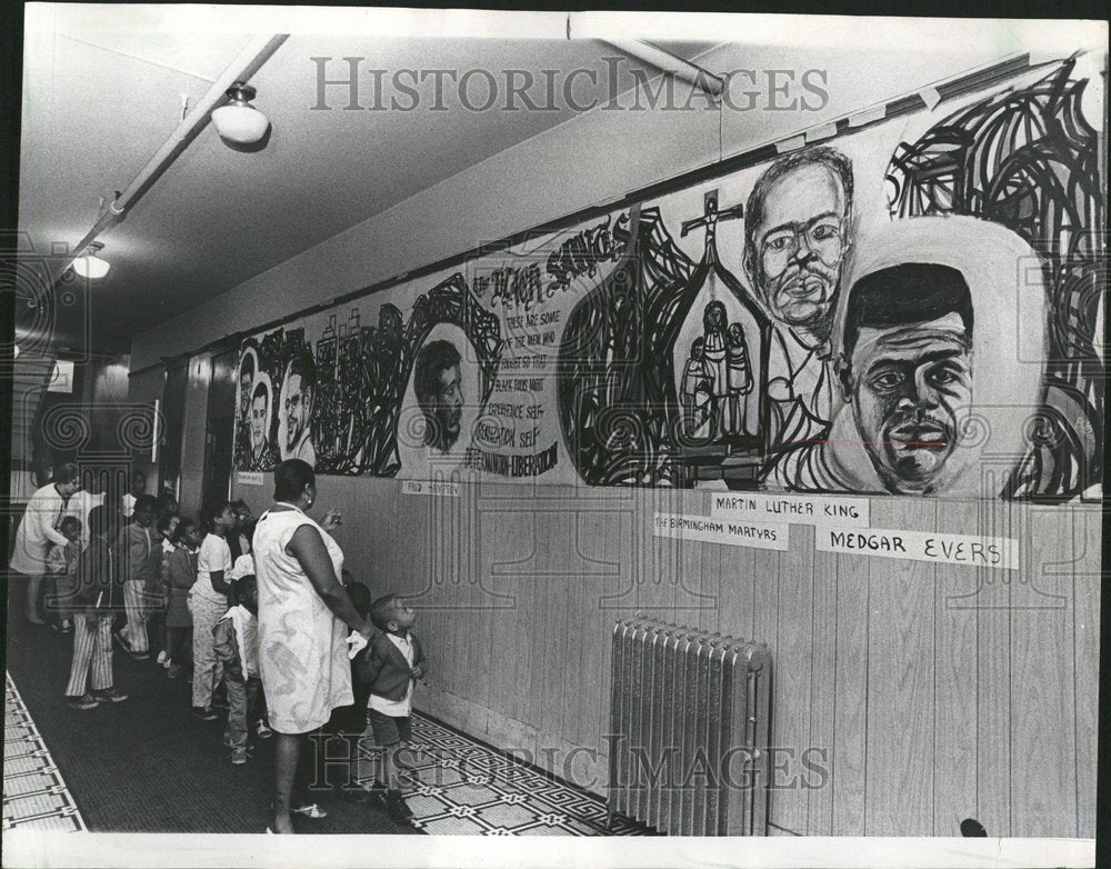 1970 Wall Black Saints Louis Boydo Panel - Historic Images