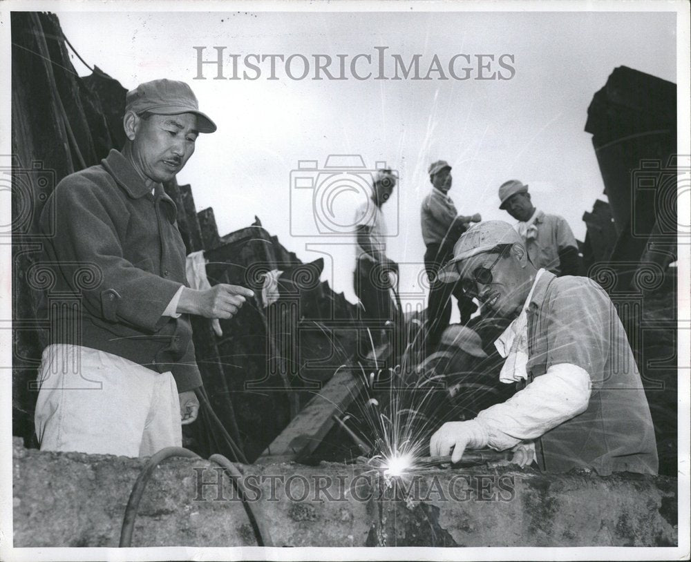 1955 Iwo Jim Isamu Shibata Projaect Manger - Historic Images