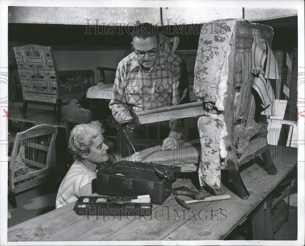 1951 Einsteins at adult education class - Historic Images