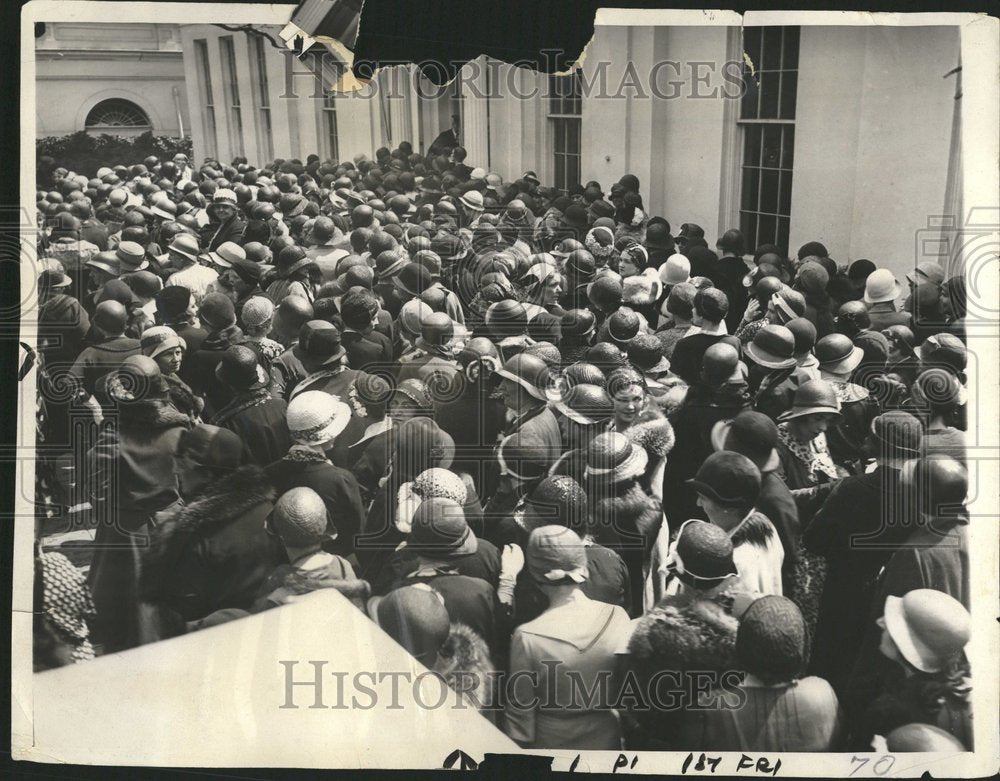 1931 Women urges Hoover to support dry law - Historic Images