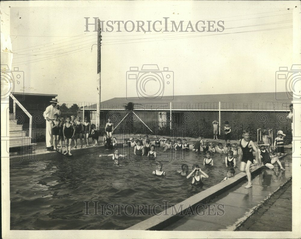 Swimming Pool Childrens - Historic Images