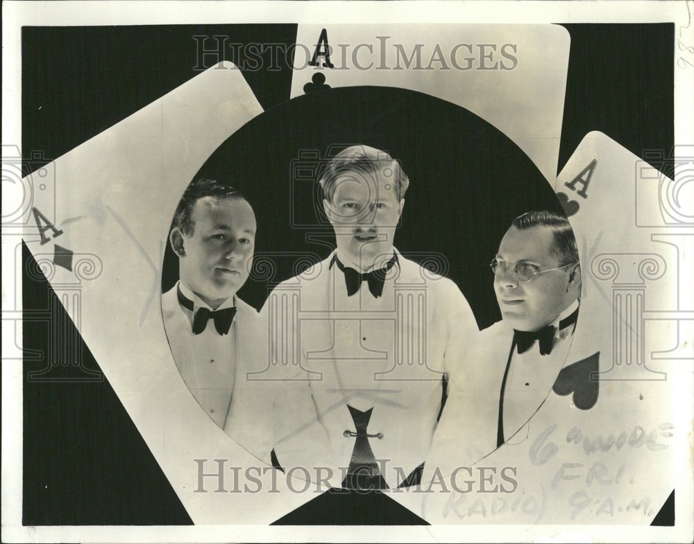 1944 Three Aces Music Group in Tuxedoes. - Historic Images