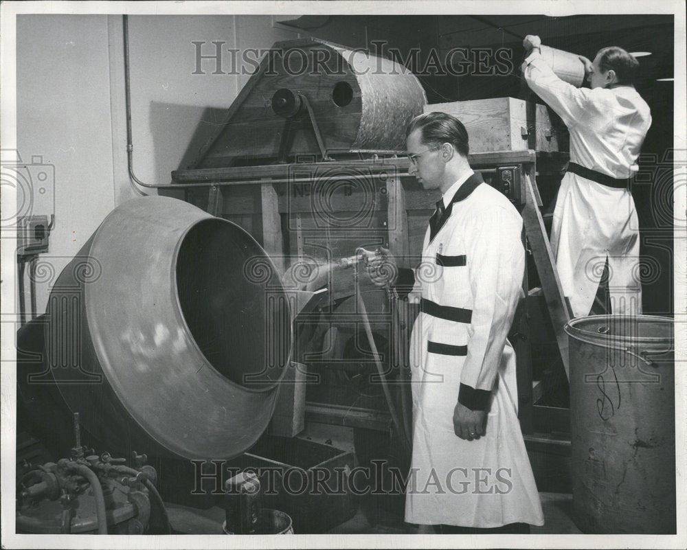 1949 coating seeds Process - Historic Images