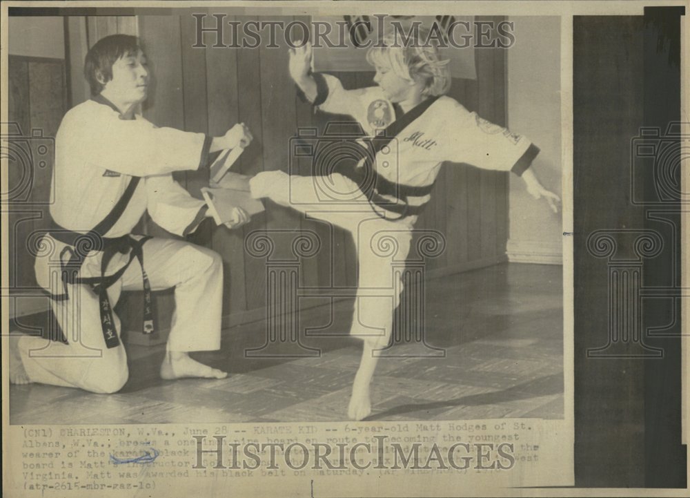 1976 Matt Hodges 6yr Karate Black Belt WV - Historic Images