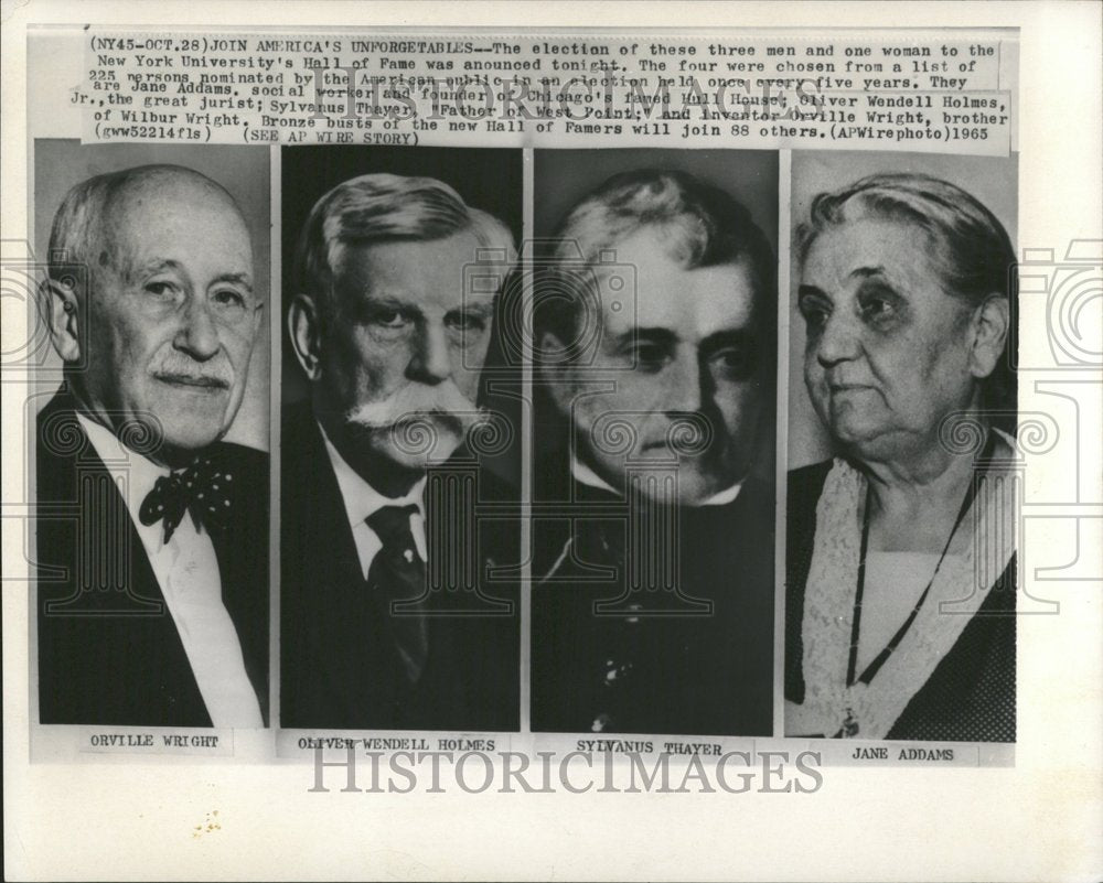 1965 Nominees Great Americans Jane Adams - Historic Images