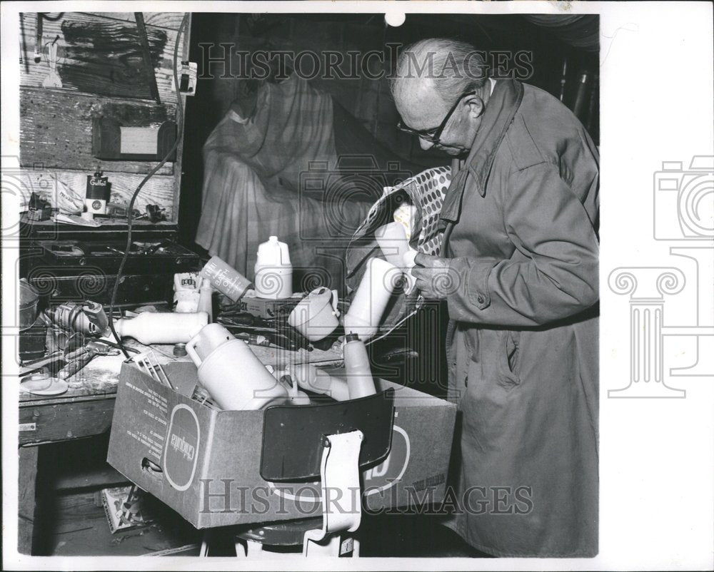 1964 Back home Plastic Bottles James Keefe - Historic Images