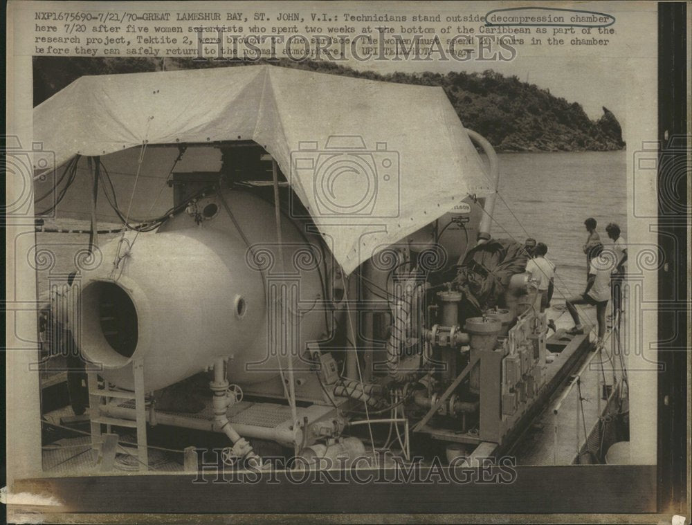 1970 Technicians Women  Caribbean - Historic Images