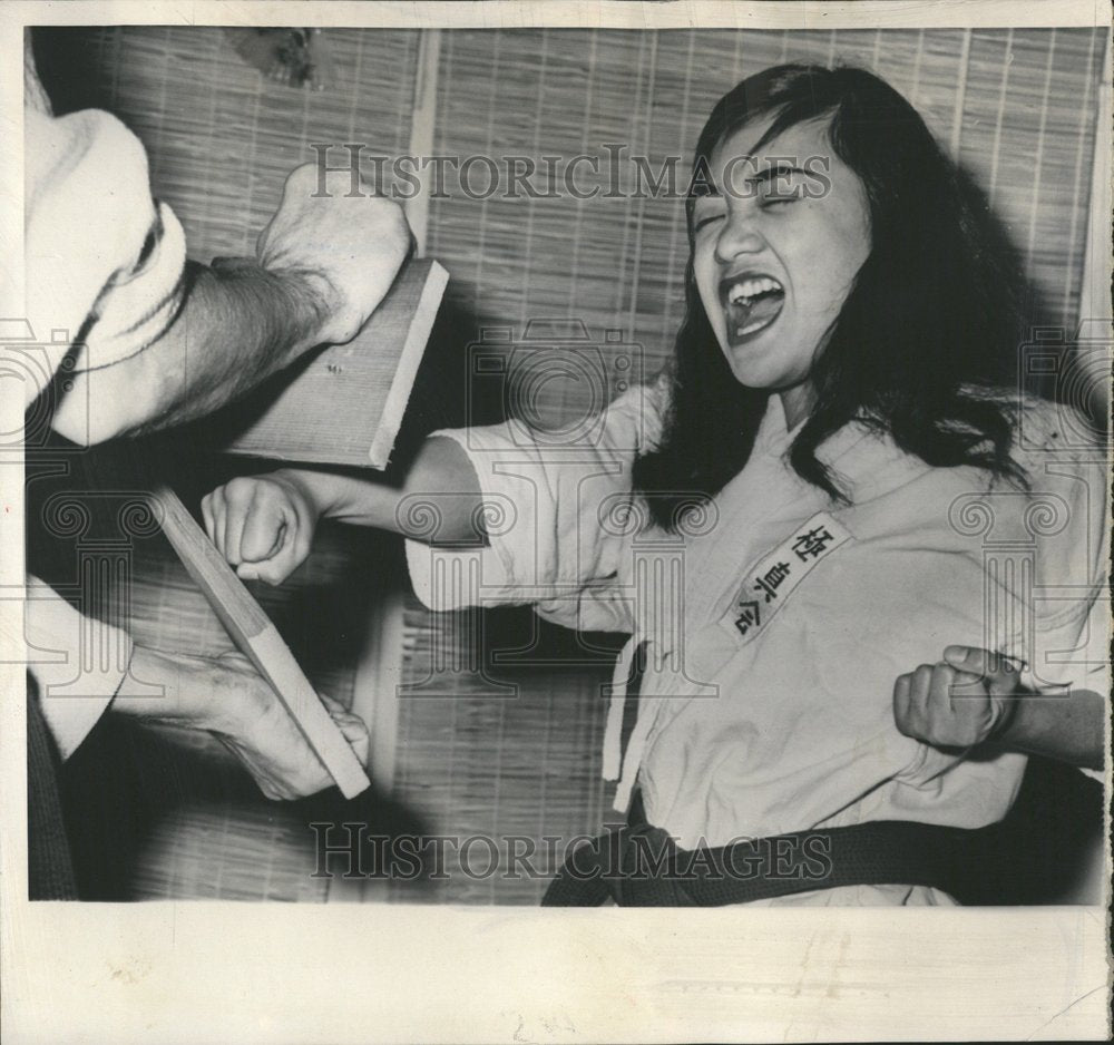 1961 Linda Cabacungan Karate Student Boards - Historic Images