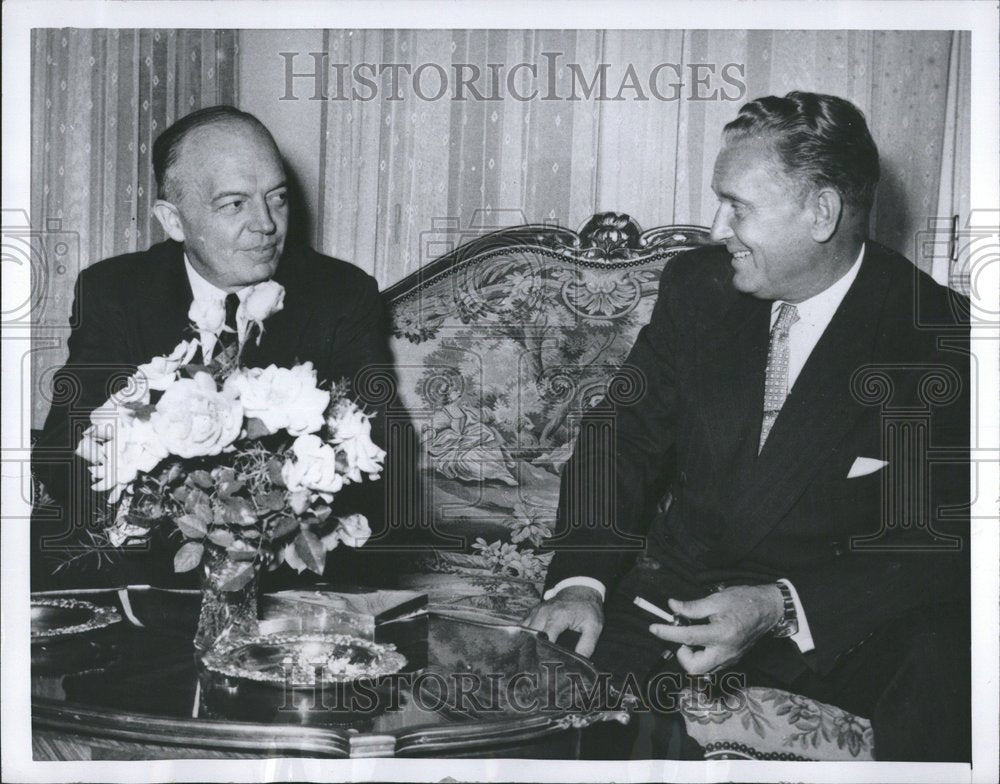 1954 Yugolsav President Tito Harold Stassen - Historic Images