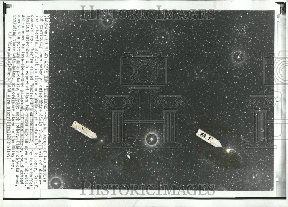 1971 Milky Way Neighbour Bright Cores Stars - Historic Images