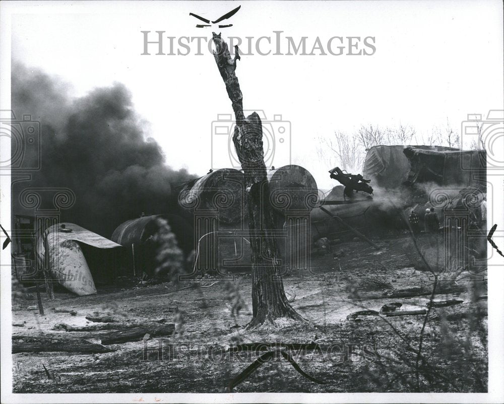 1966 Severe Accident  Train Mich State - Historic Images