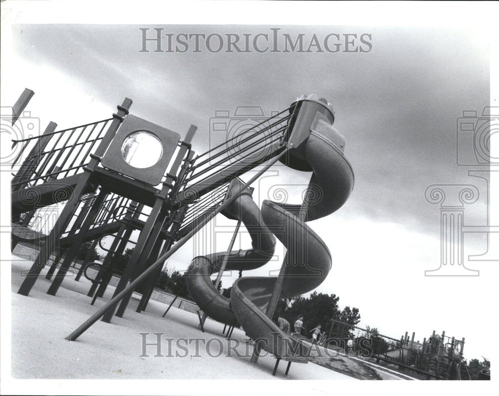 1992 Playground Oak Park, Michigan - Historic Images