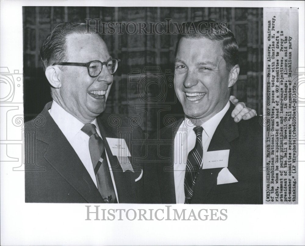 1959 Charles Percy Meade Alcorn Politicians - Historic Images