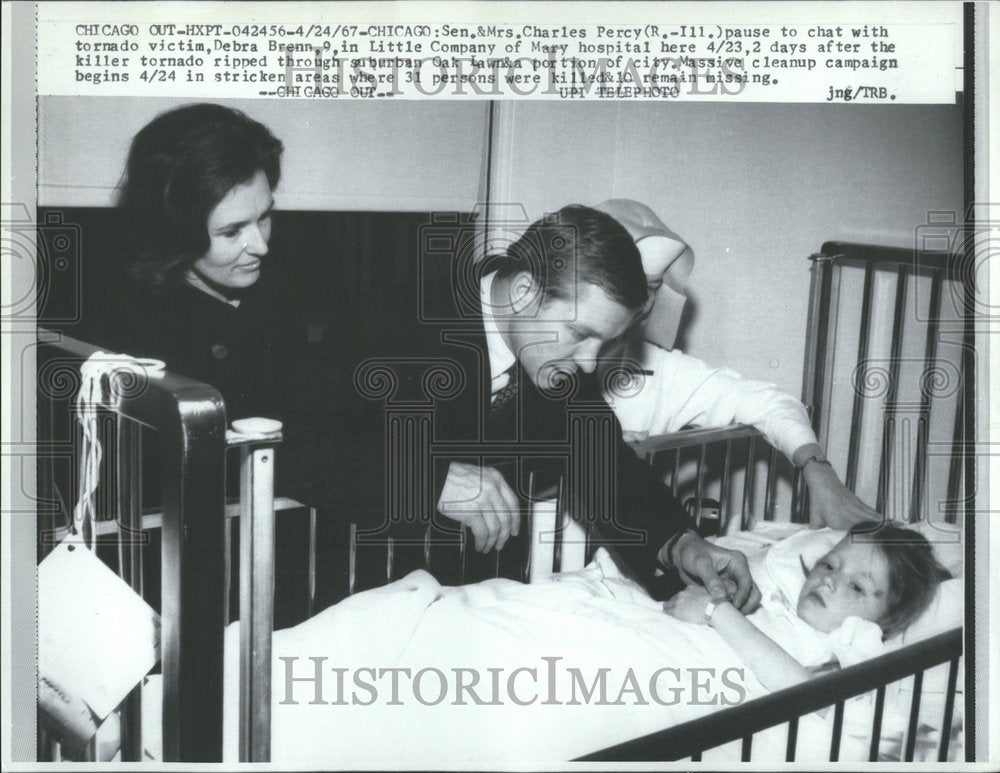 1987 Senator Charles Percy Mary Hospital - Historic Images