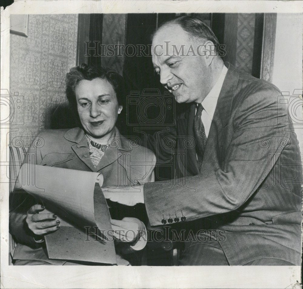 1948 Pres Candidate Harold Stassen Wife - Historic Images