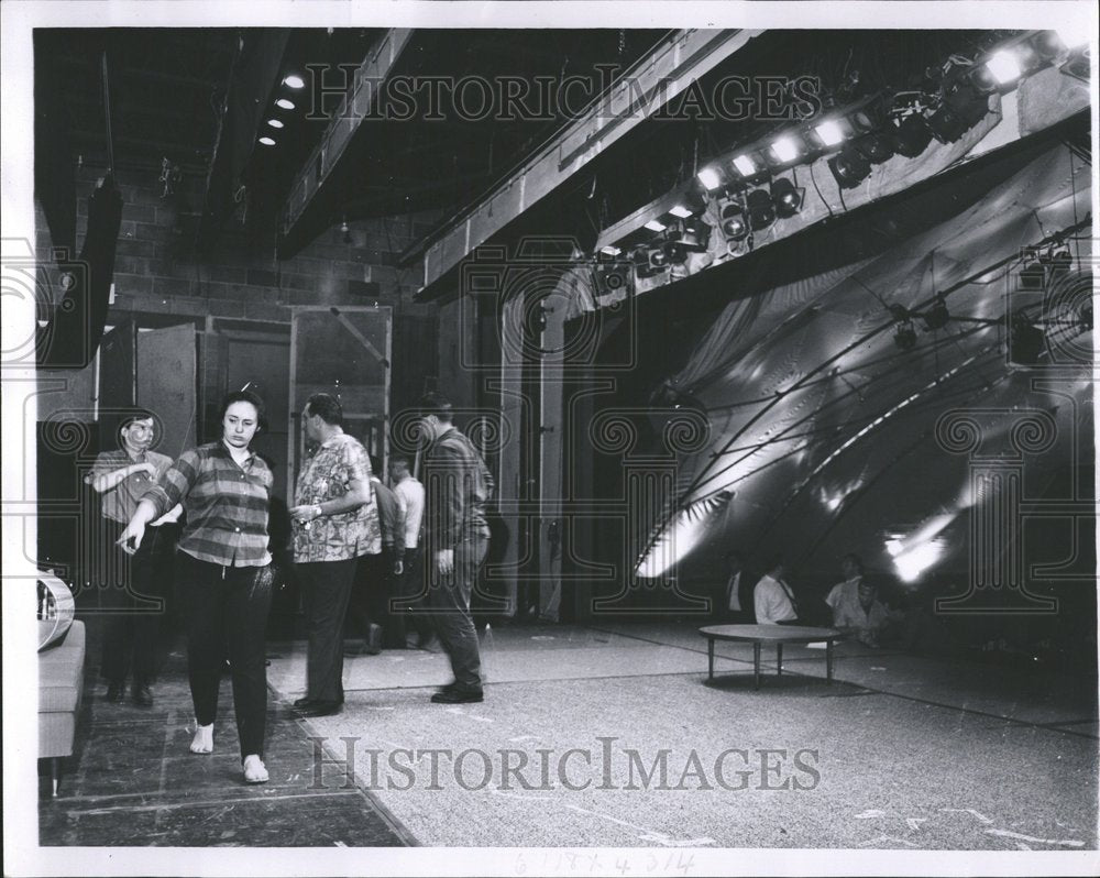 1963 Theater Stage Crew Summer - Historic Images