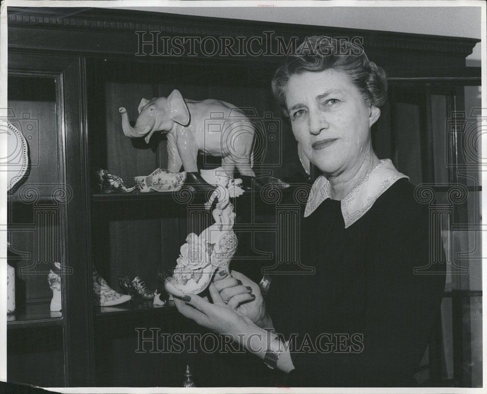 1956 Secretary Navy Mrs Charles S Thomas - Historic Images