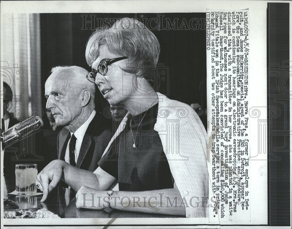 1967 Mrs Marve Fras James McGarrity Detroit - Historic Images