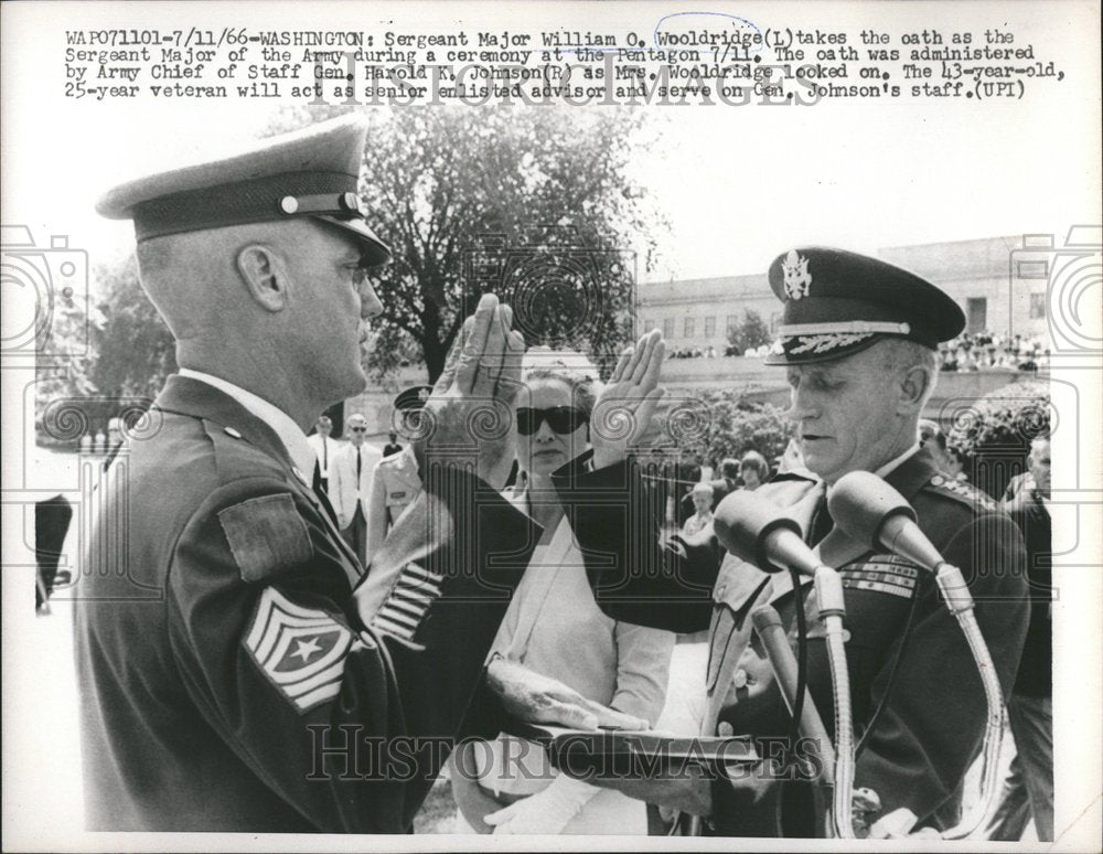 1966 Sergeant Major William O Wiildridge - Historic Images