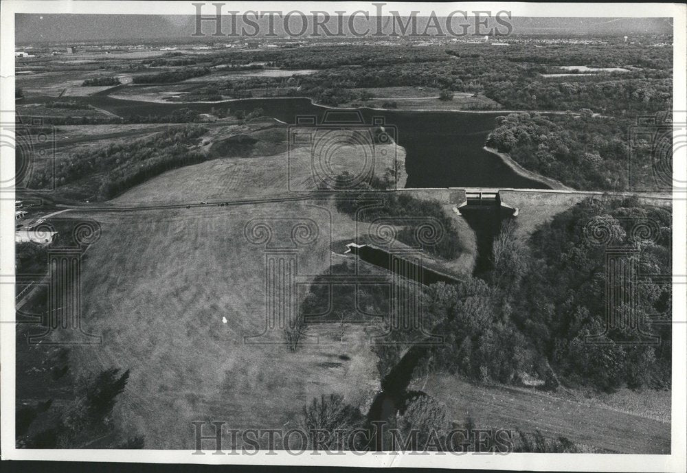 1976 Dam Project South North Forest Lake - Historic Images