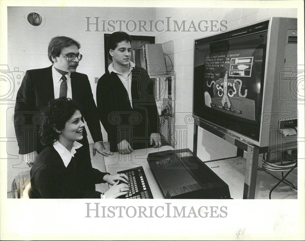 1985 Computers Training Mariane Daley Joe - Historic Images