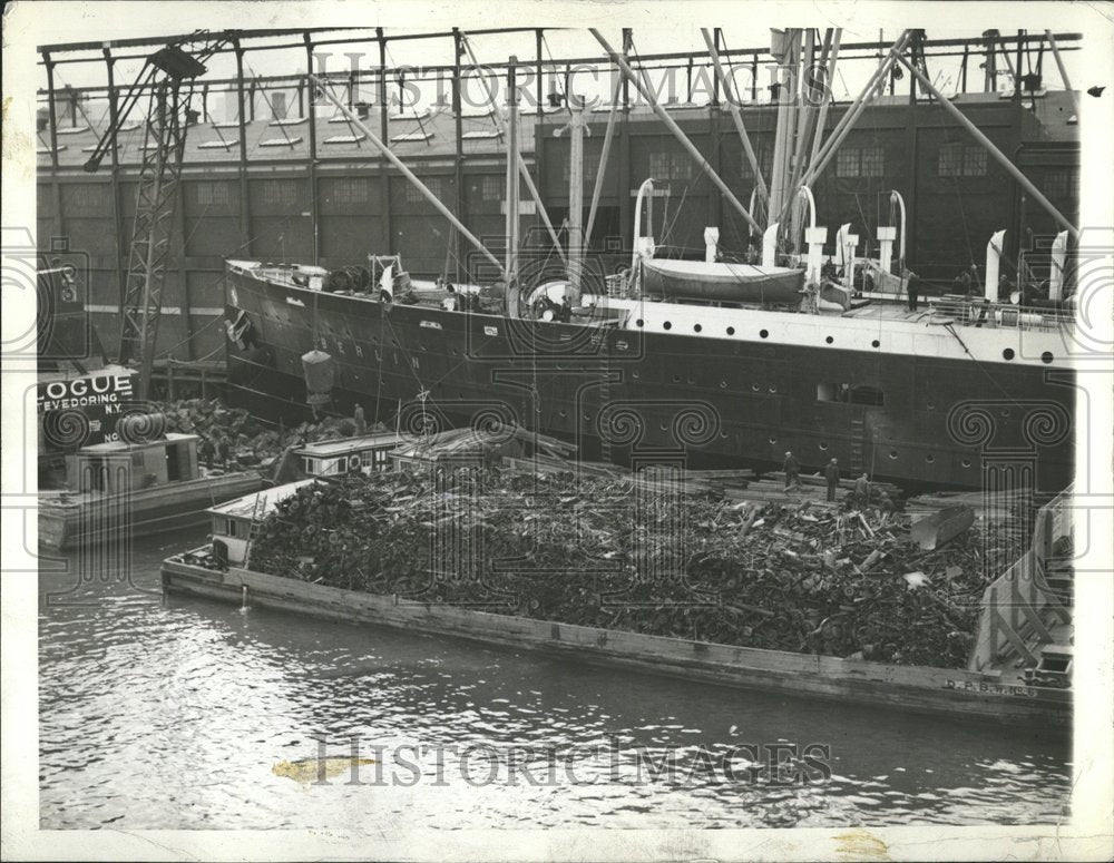 1937 S S Berlin New York Harber Loaded Iron - Historic Images