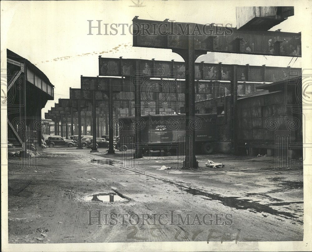 1942 Stock Yard Fire Back Union Street Dest - Historic Images