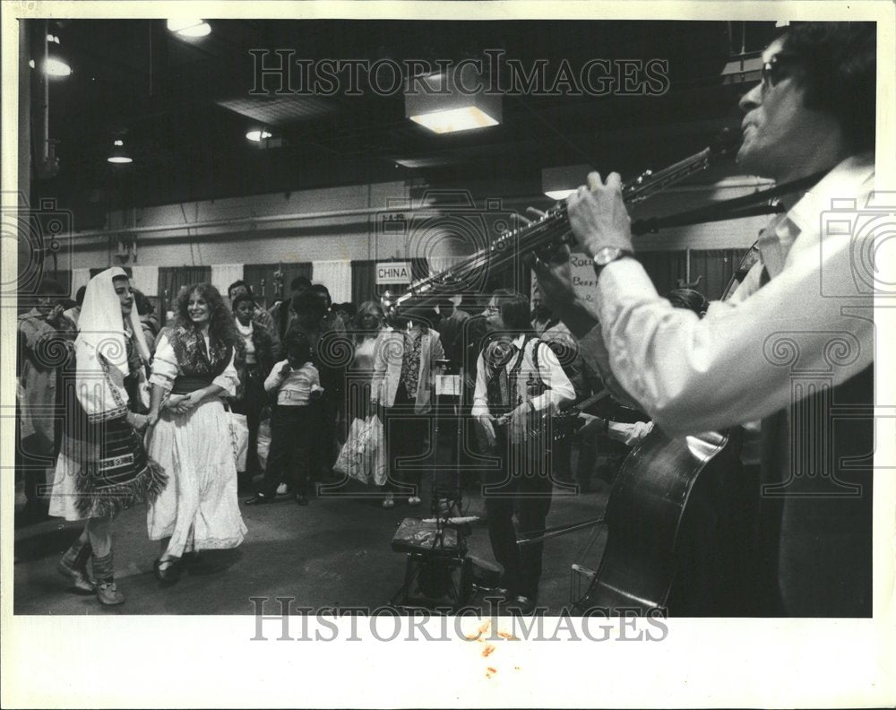 1982 Balkan Rhythm Band Dancers Musicians - Historic Images