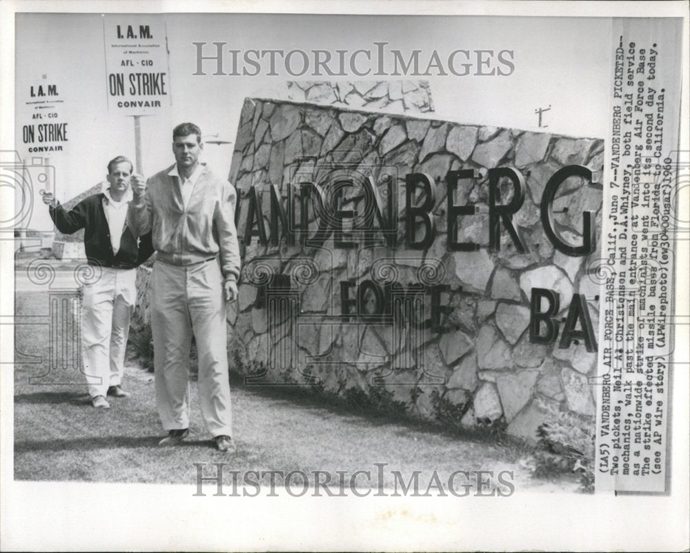 1960 Neil Christensen D.A. Whiyney Picket - Historic Images