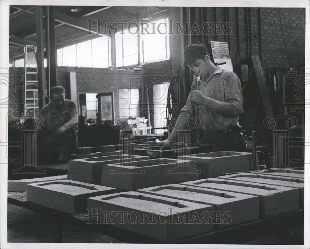 1956 Robert Leapley Ajax Foundary Worker - Historic Images