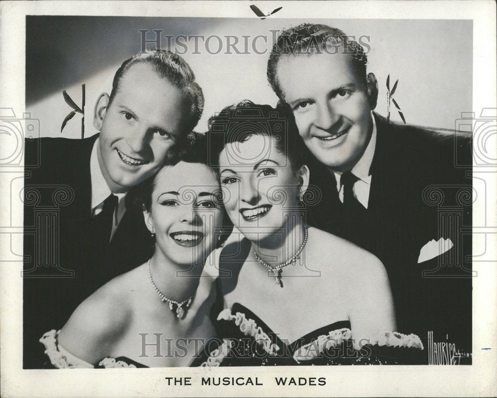 1962 Musical Four Wades Entertainers Group - Historic Images