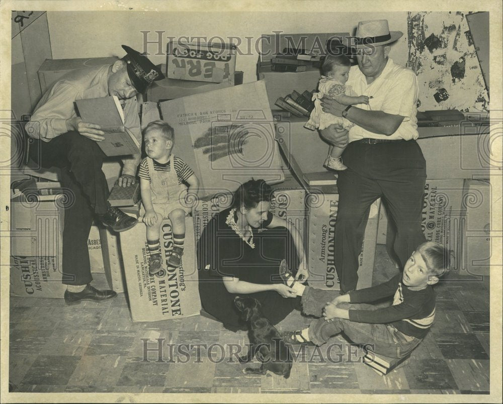 1952 Evictees Sheltered Police Norman - Historic Images