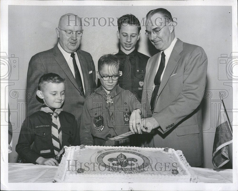 1957 Cub Scout Joan Ferson Boy Bill Broach - Historic Images