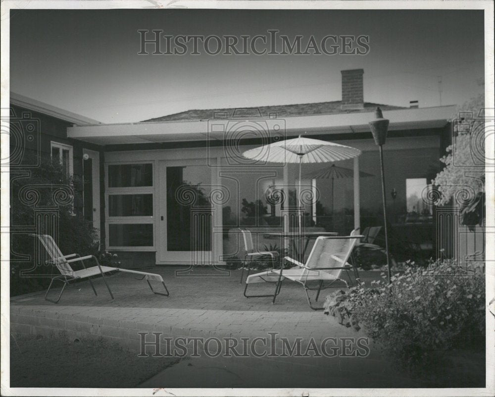 1960 Home Patios Chairs Garden - Historic Images