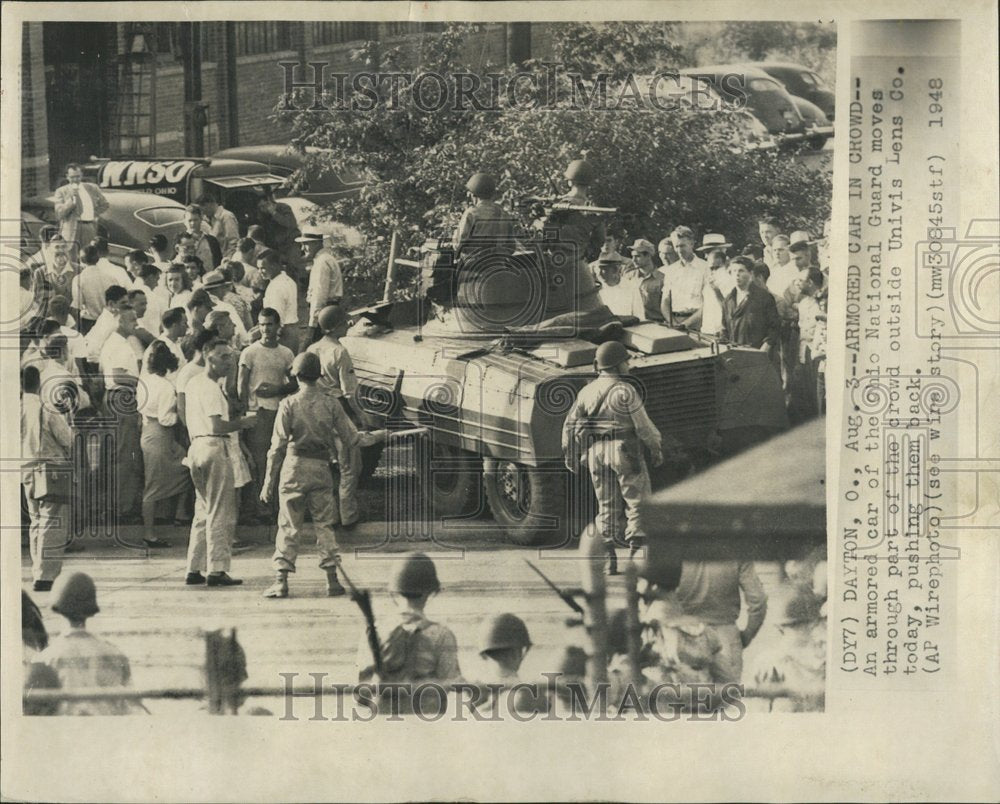 1948 Univis Lens Co Armored Car Dayton - Historic Images