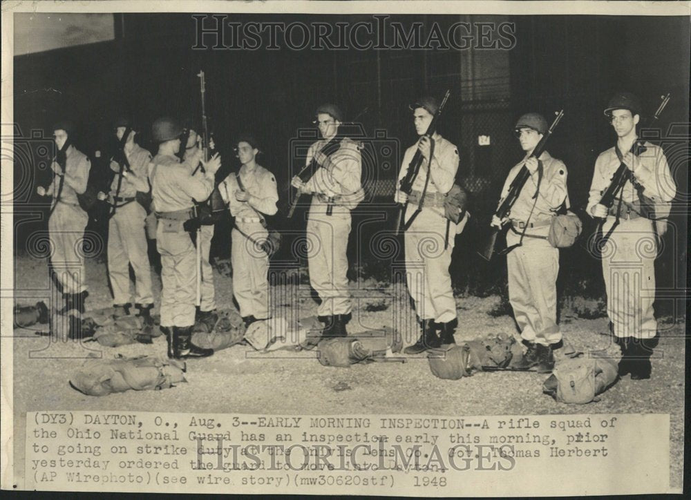 1948 Ohio National Guard Rifle Squad - Historic Images