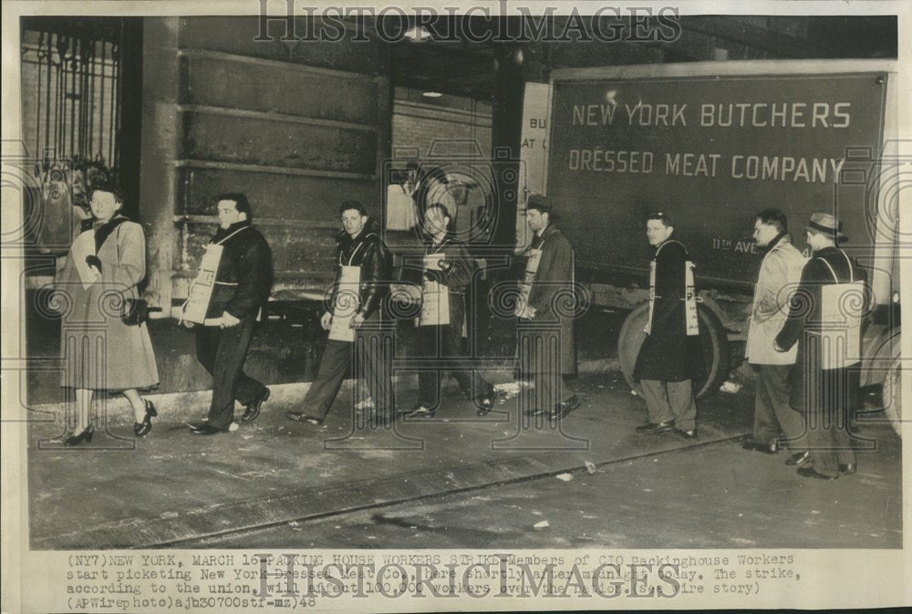 1948 House Worker CIO New York Midnight - Historic Images