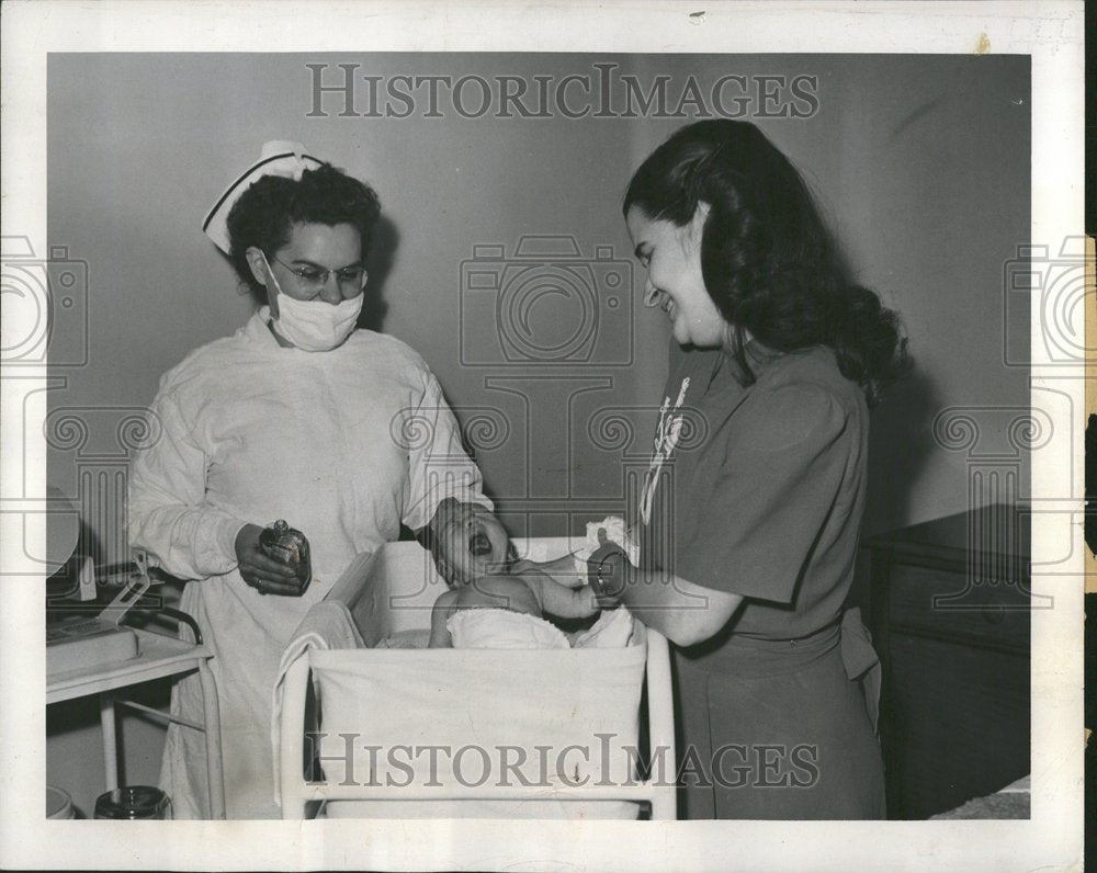 1948 Bayer Memorial Hospital Baby Care - Historic Images