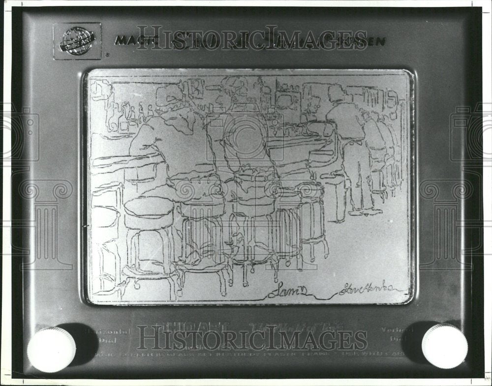 1990 Atene Hanks Etch A Sketch Albuguerque - Historic Images