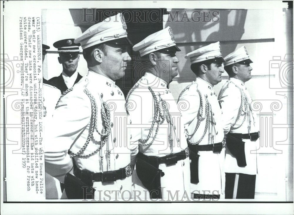 1970 Police White House Principal Wear U.S - Historic Images