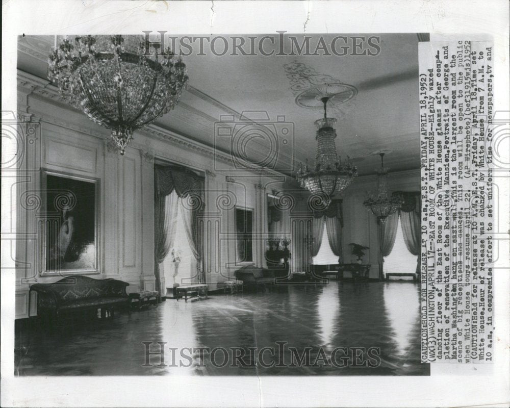 1952 White House Official Workplace Mansion - Historic Images