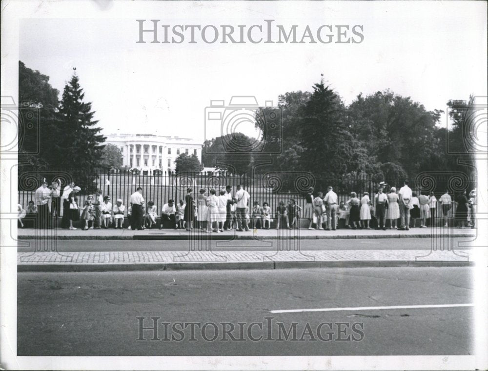 1963 White House Official Residence Fence - Historic Images