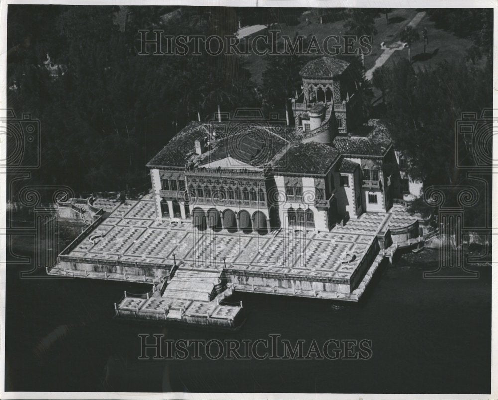 1951 Aerial Romomg Sarosta Fla Masion - Historic Images