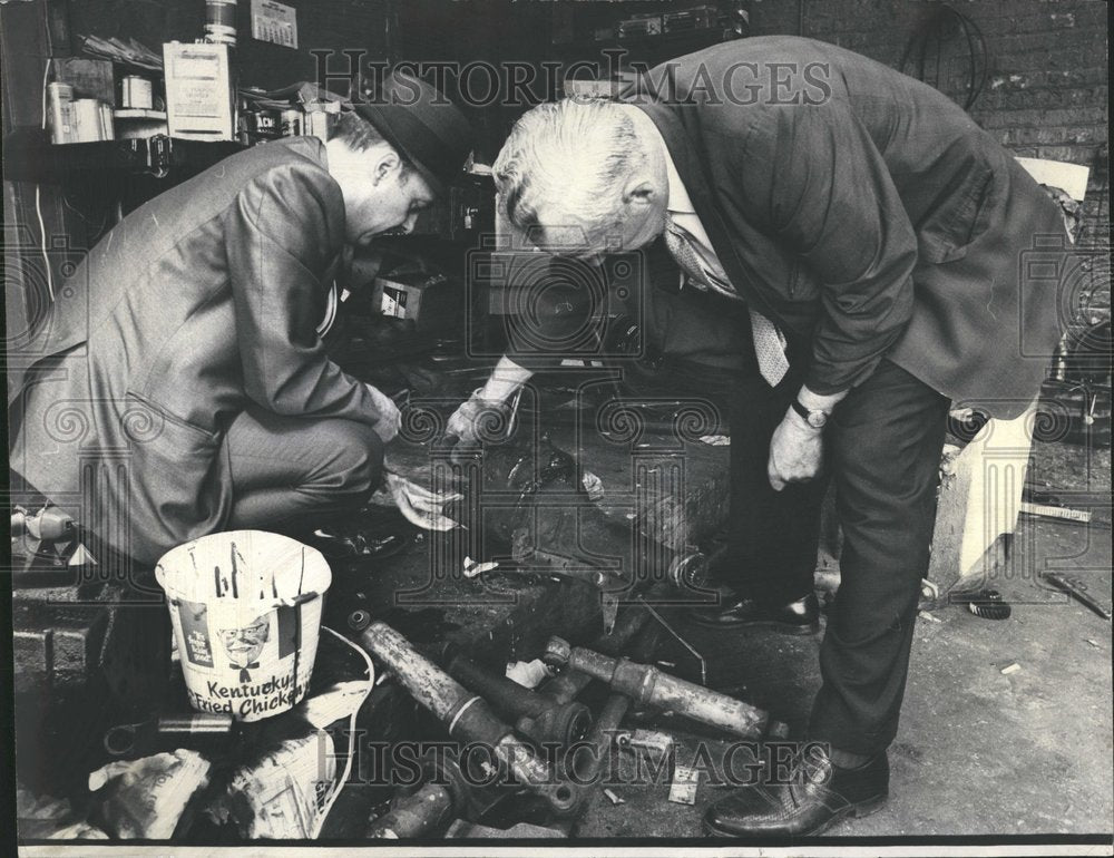 1970 Detectives Auto Theft Stolen Car - Historic Images