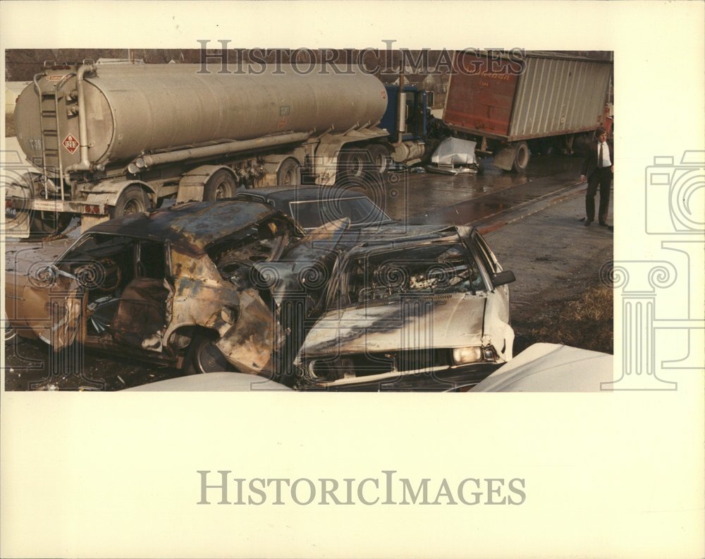 1983 Detroit Freeway Accident - Historic Images