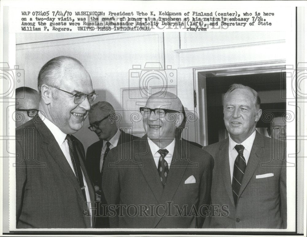 1970 President Finland Urho Kekkonen - Historic Images