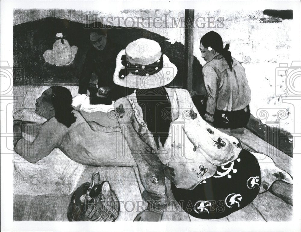 1967 Siesta Painting Gauguin Tahiti CBS - Historic Images