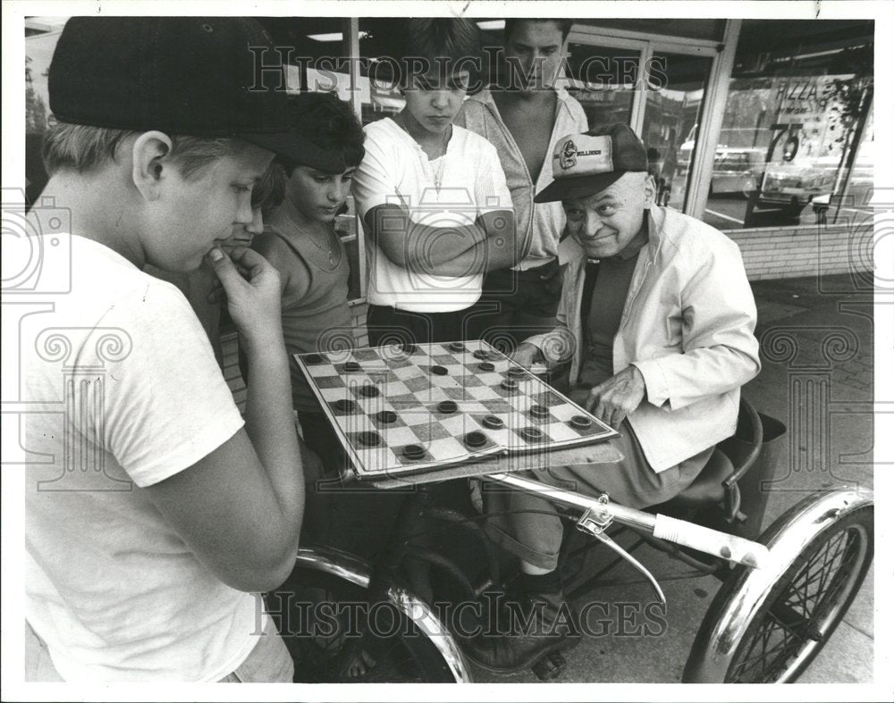 1987 Richard Gish Checkers Ray Kobesxi - Historic Images